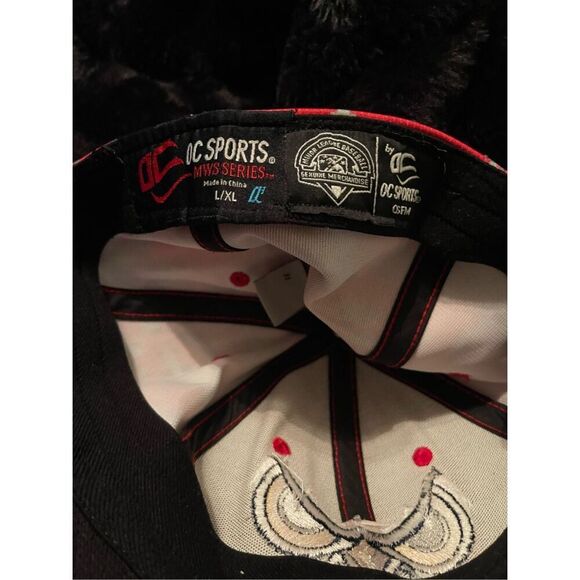 OC Sports MWS Series Men's Red Camo Fitted Orem Owlz Baseball Cap XL - Picture 12 of 15